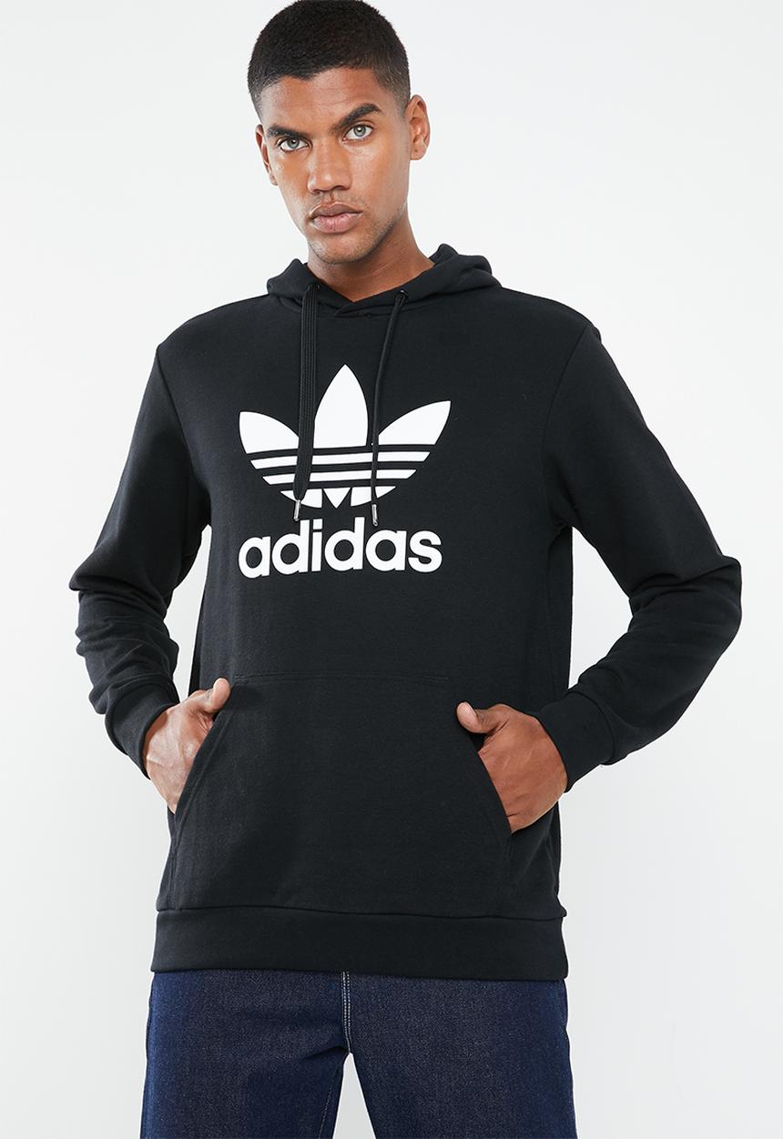 adidas Originals - Trefoil hoodie - black & white
