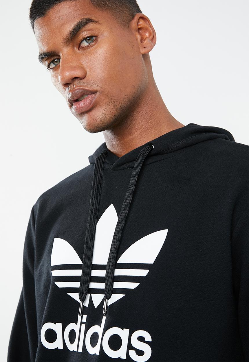 adidas Originals - Trefoil hoodie - black & white