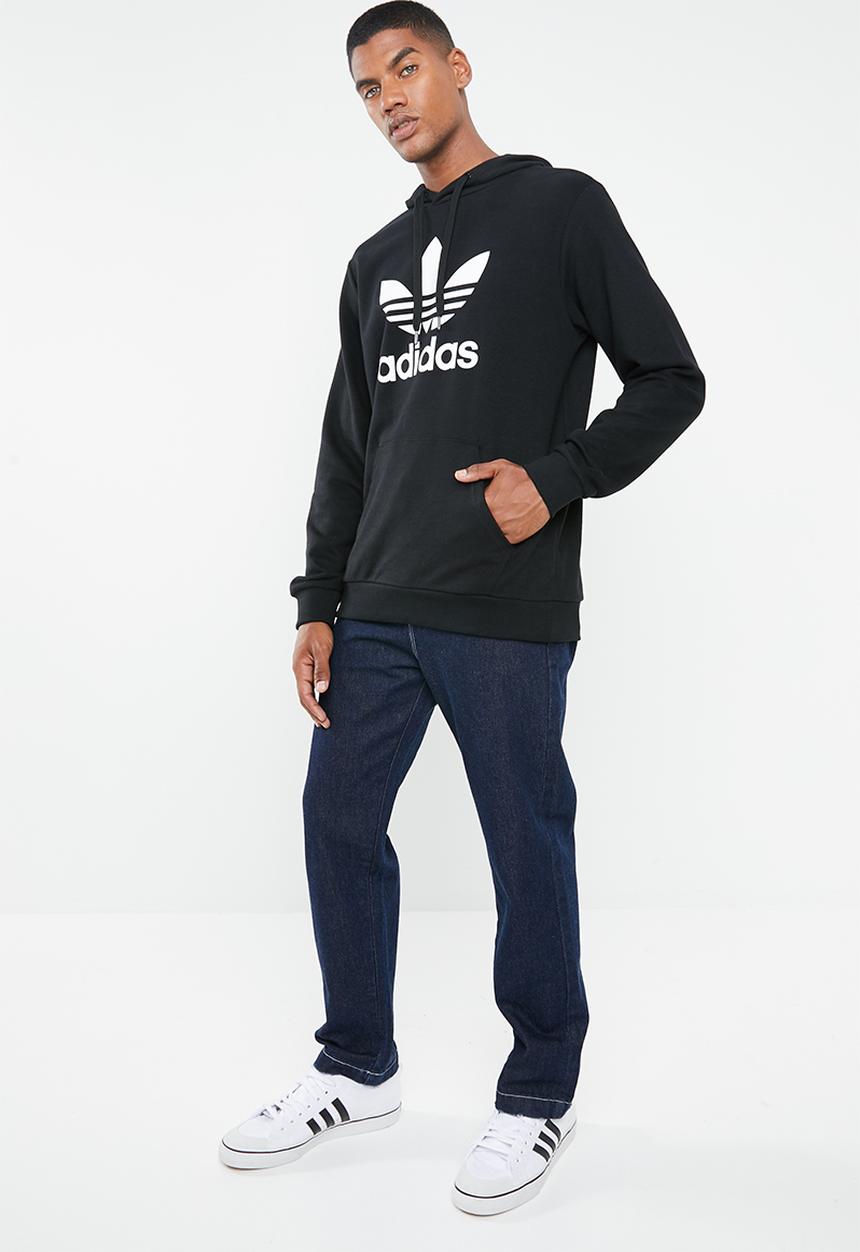 adidas Originals - Trefoil hoodie - black & white