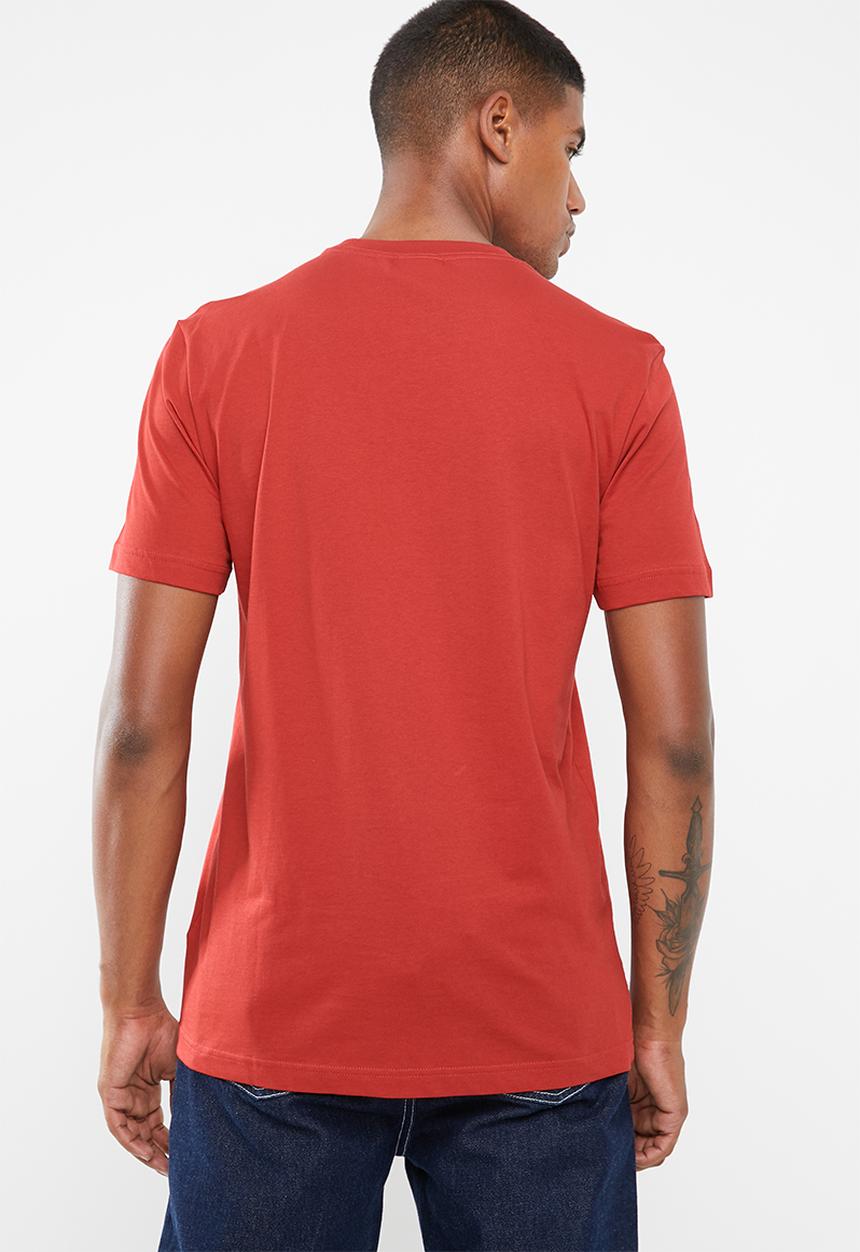 adidas Originals - Trefoil short sleeve crew tee - red & white