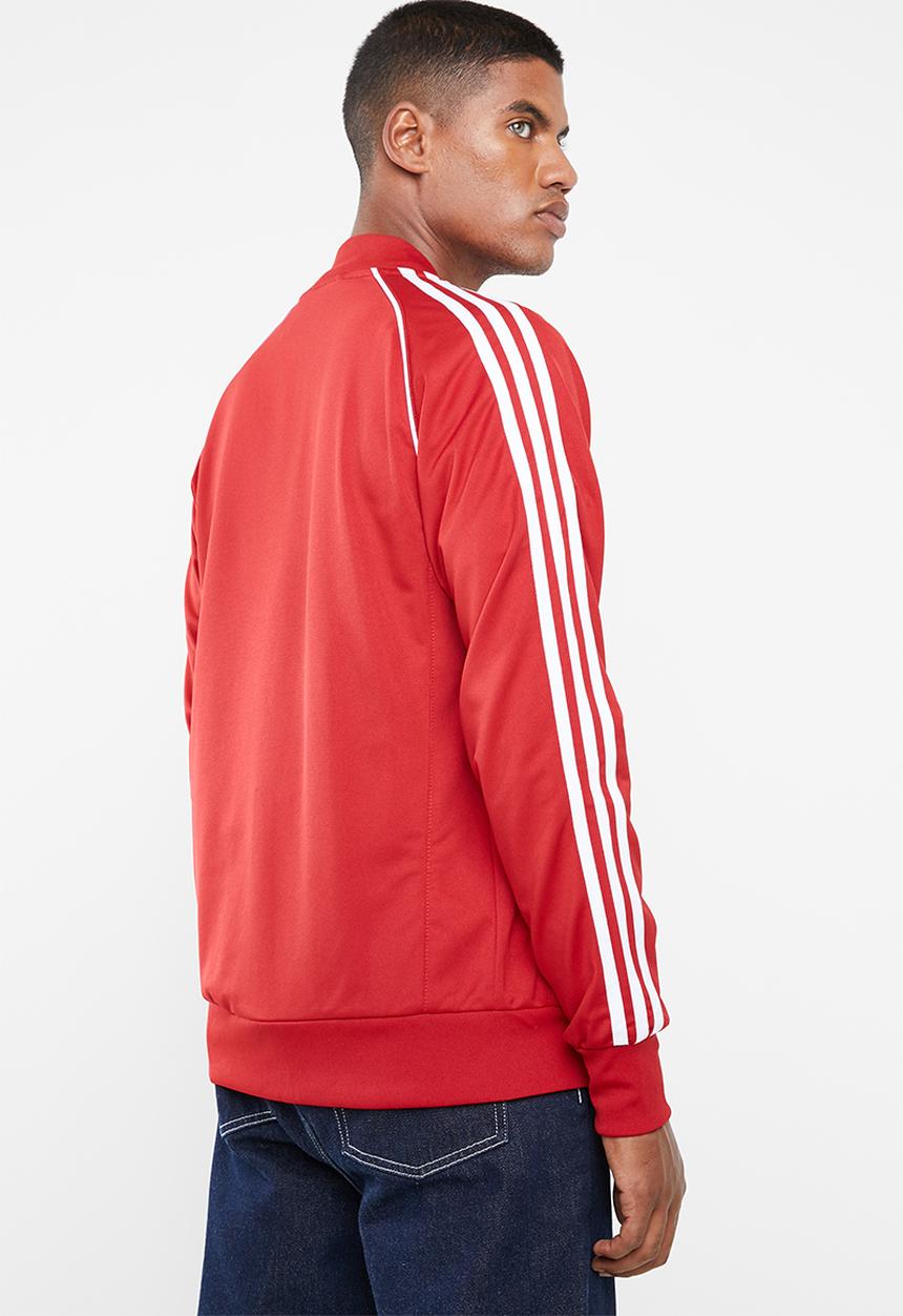 adidas Originals - SST track top - red & white