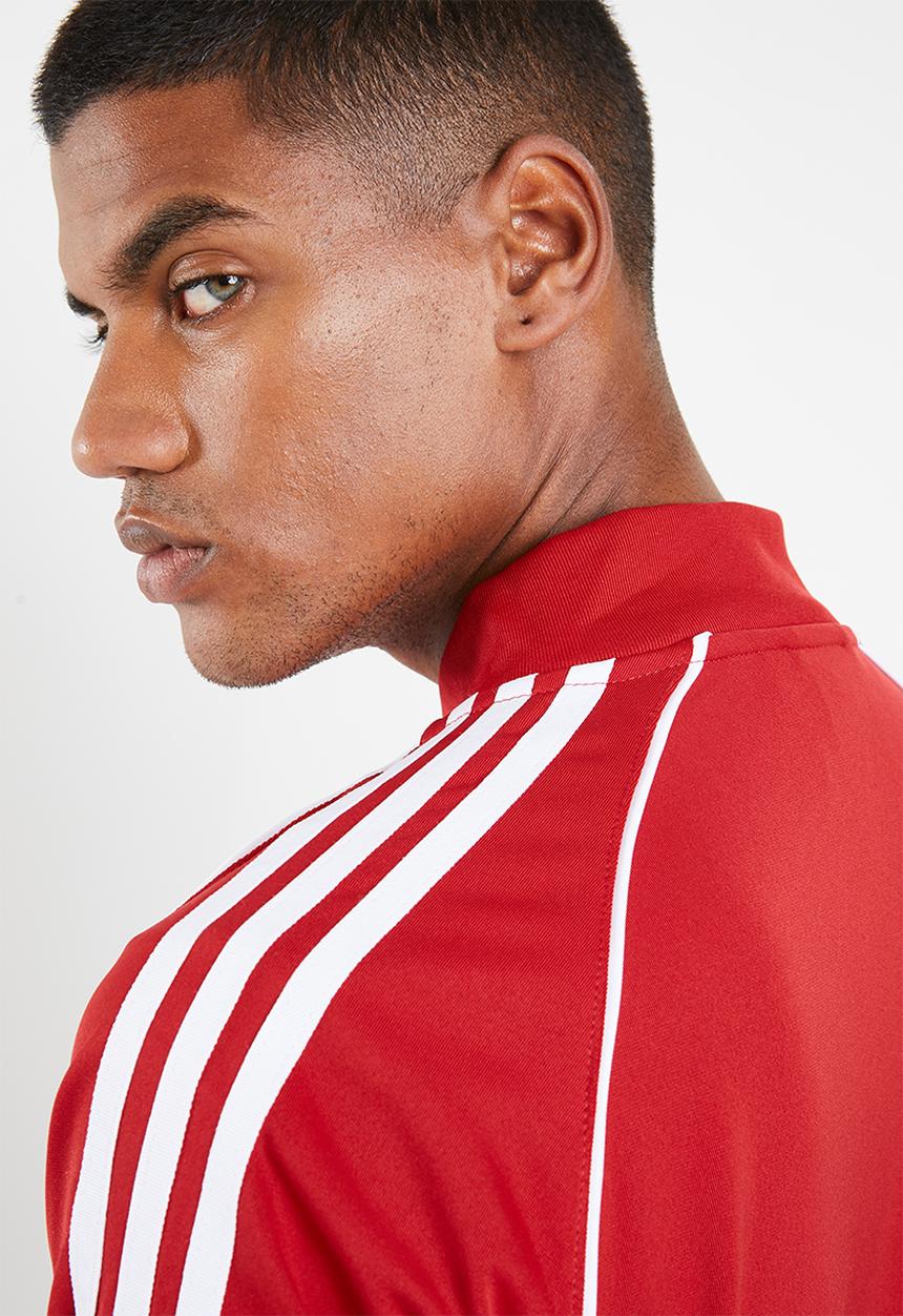 adidas Originals - SST track top - red & white