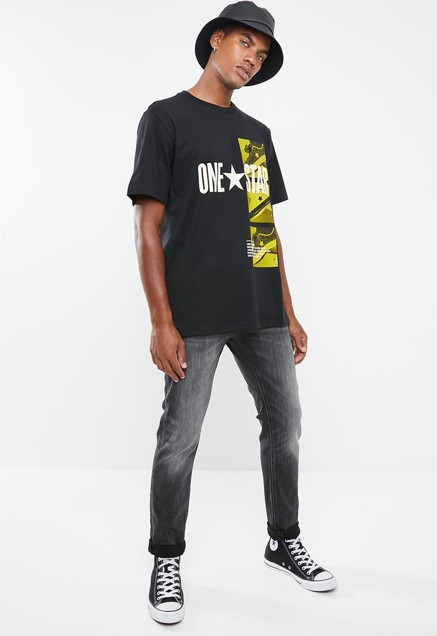 Converse - One star photo short sleeve tee - black