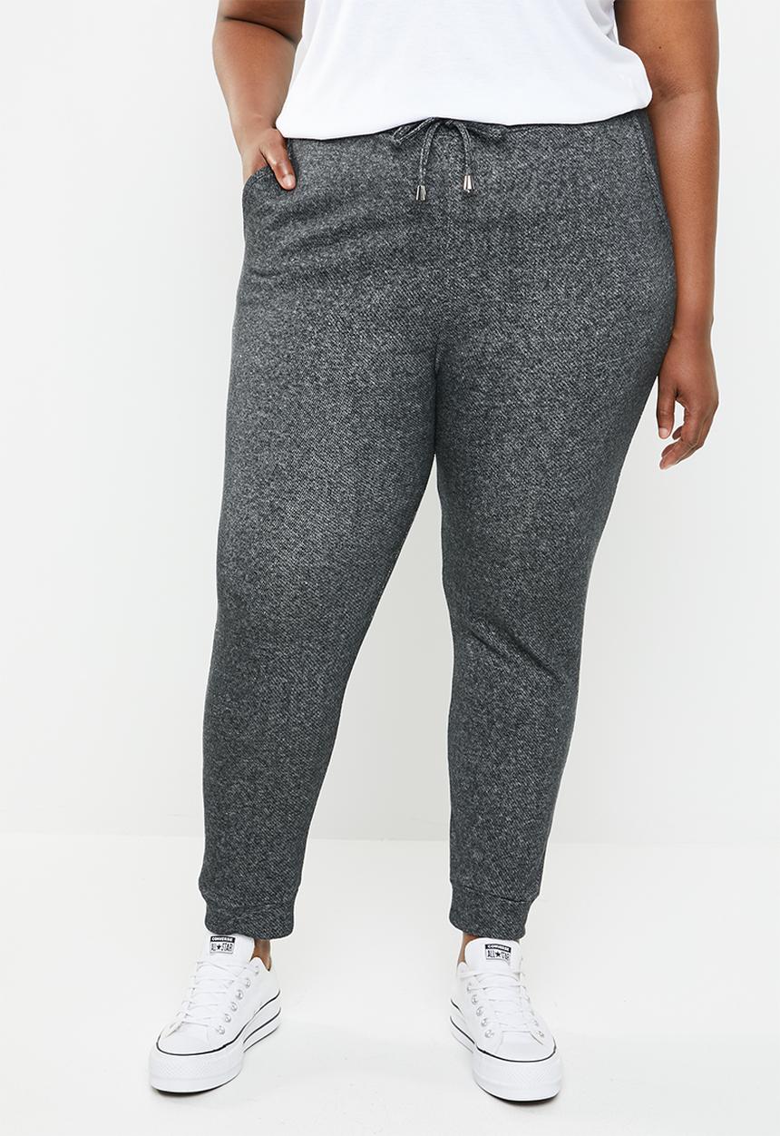 STYLE REPUBLIC PLUS - Draw cord cuffed jogger - grey
