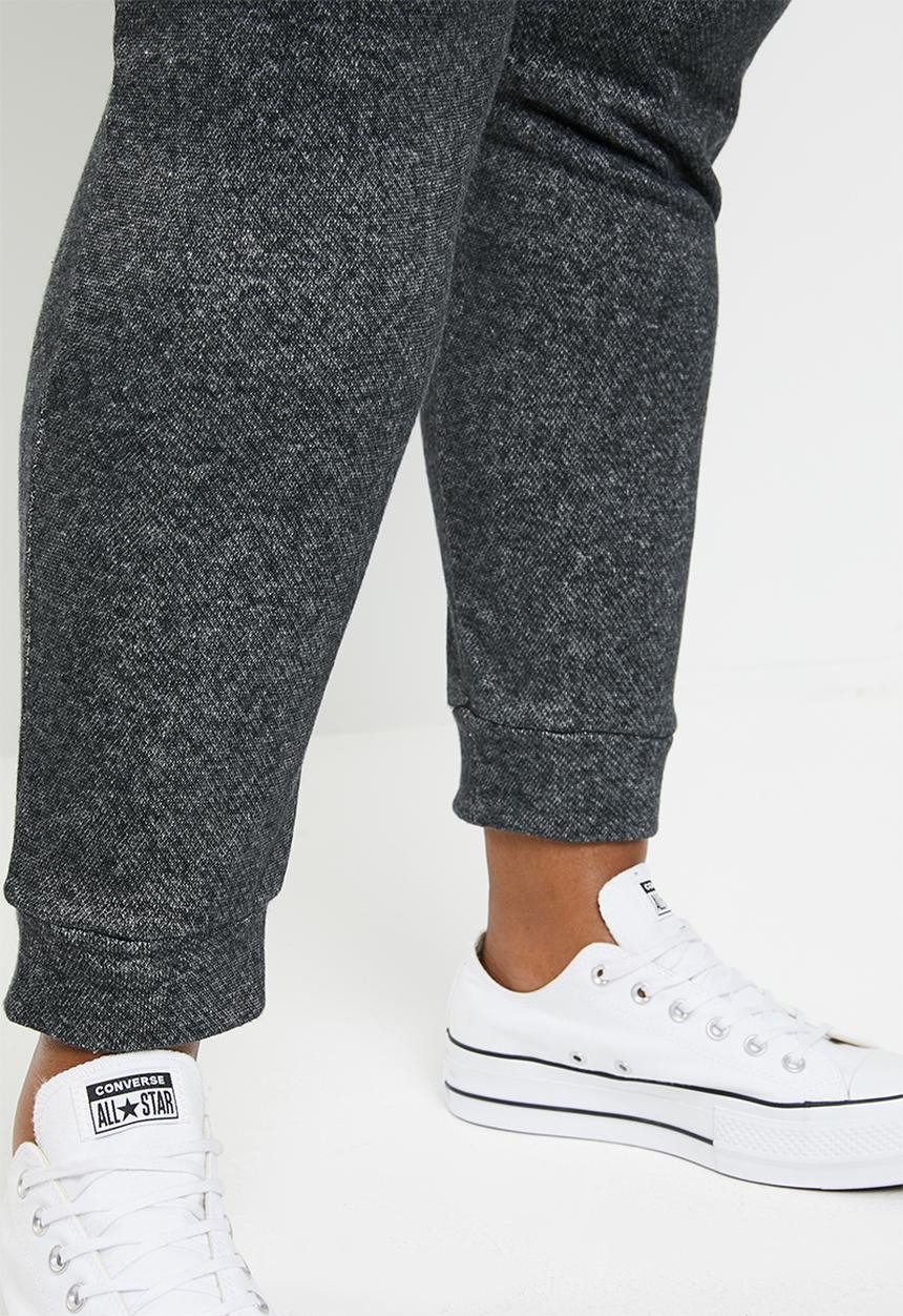 STYLE REPUBLIC PLUS - Draw cord cuffed jogger - grey