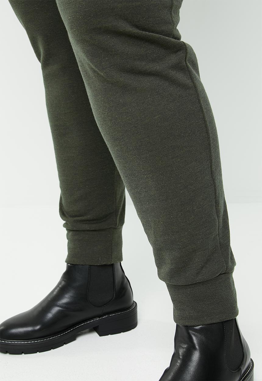 STYLE REPUBLIC PLUS - Draw cord cuffed jogger - green