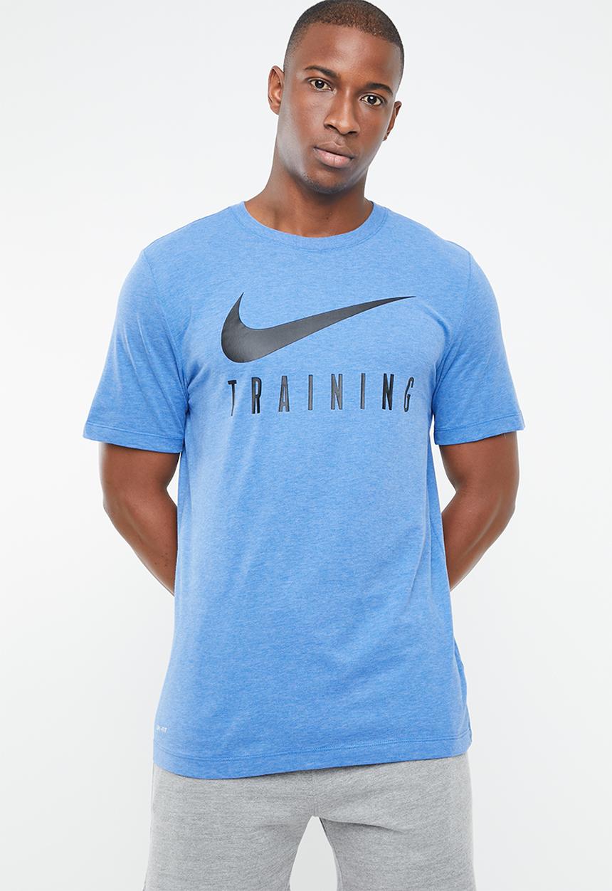 Nike - Nike dry tee nike train - blue & black