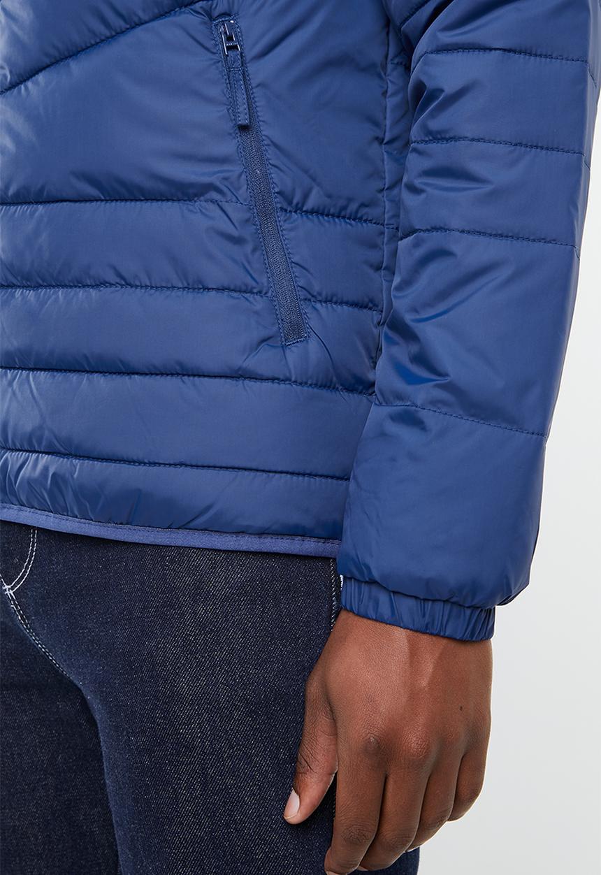 Jack & Jones - Puffer stand collar jacket - blue