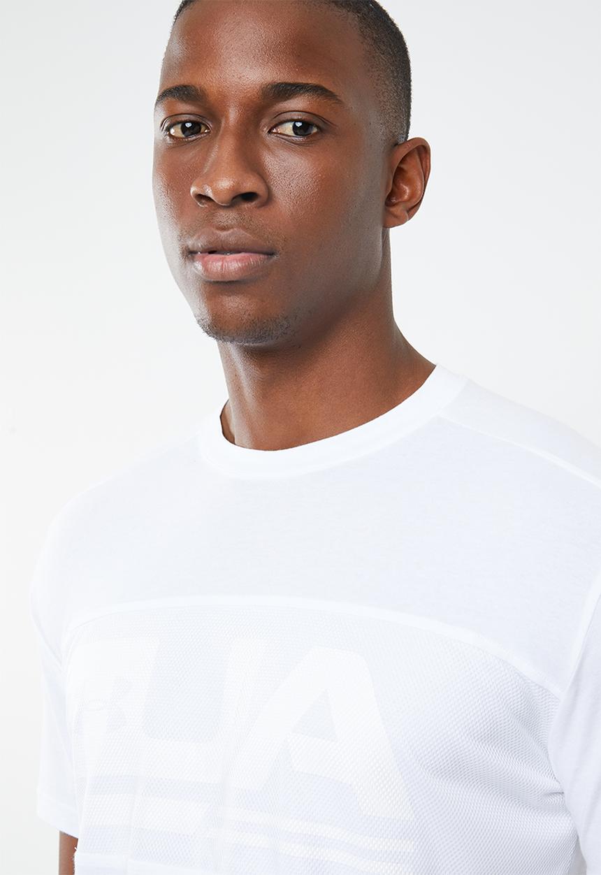 Under Armour - Ua graphic mesh tee - white