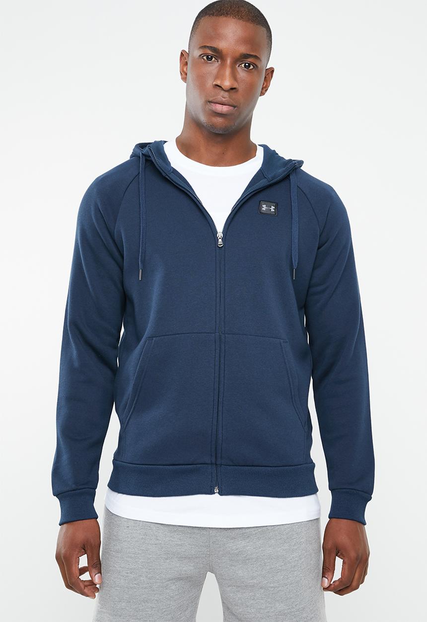 Under Armour - Rival fleece full zip hoodie - navy