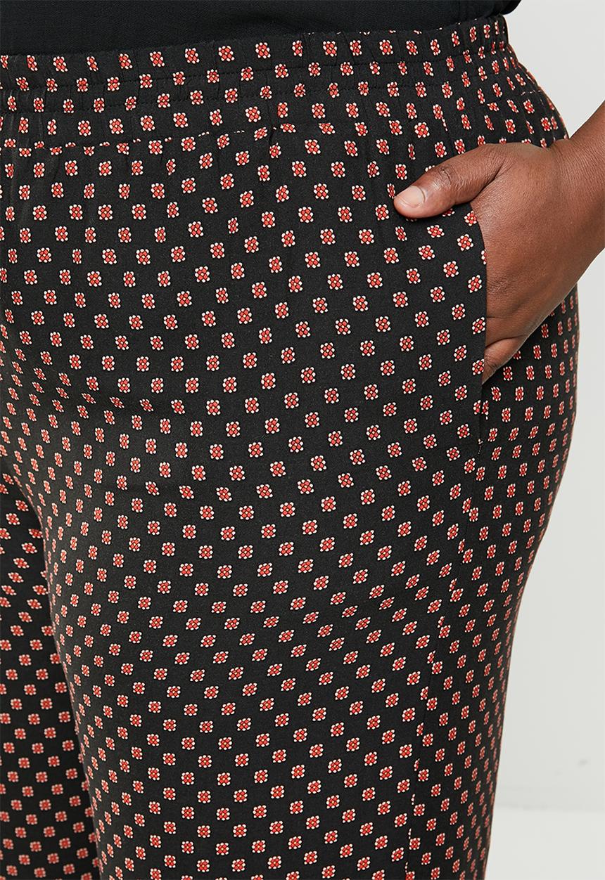 STYLE REPUBLIC PLUS - Wide leg flat front pants - multi