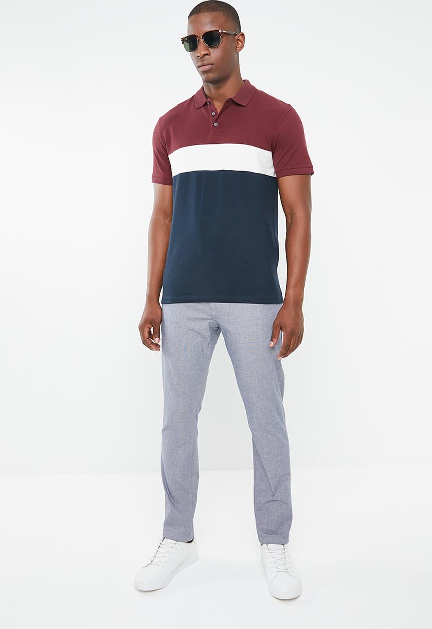 Selected Homme - Jinx short sleeve polo tee - multi