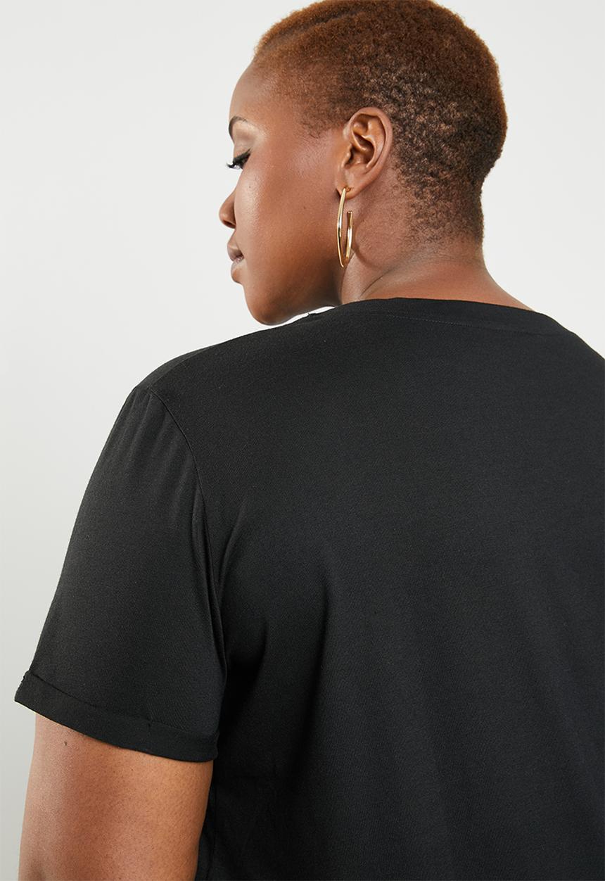 STYLE REPUBLIC PLUS - Rebel T-shirt - black 
