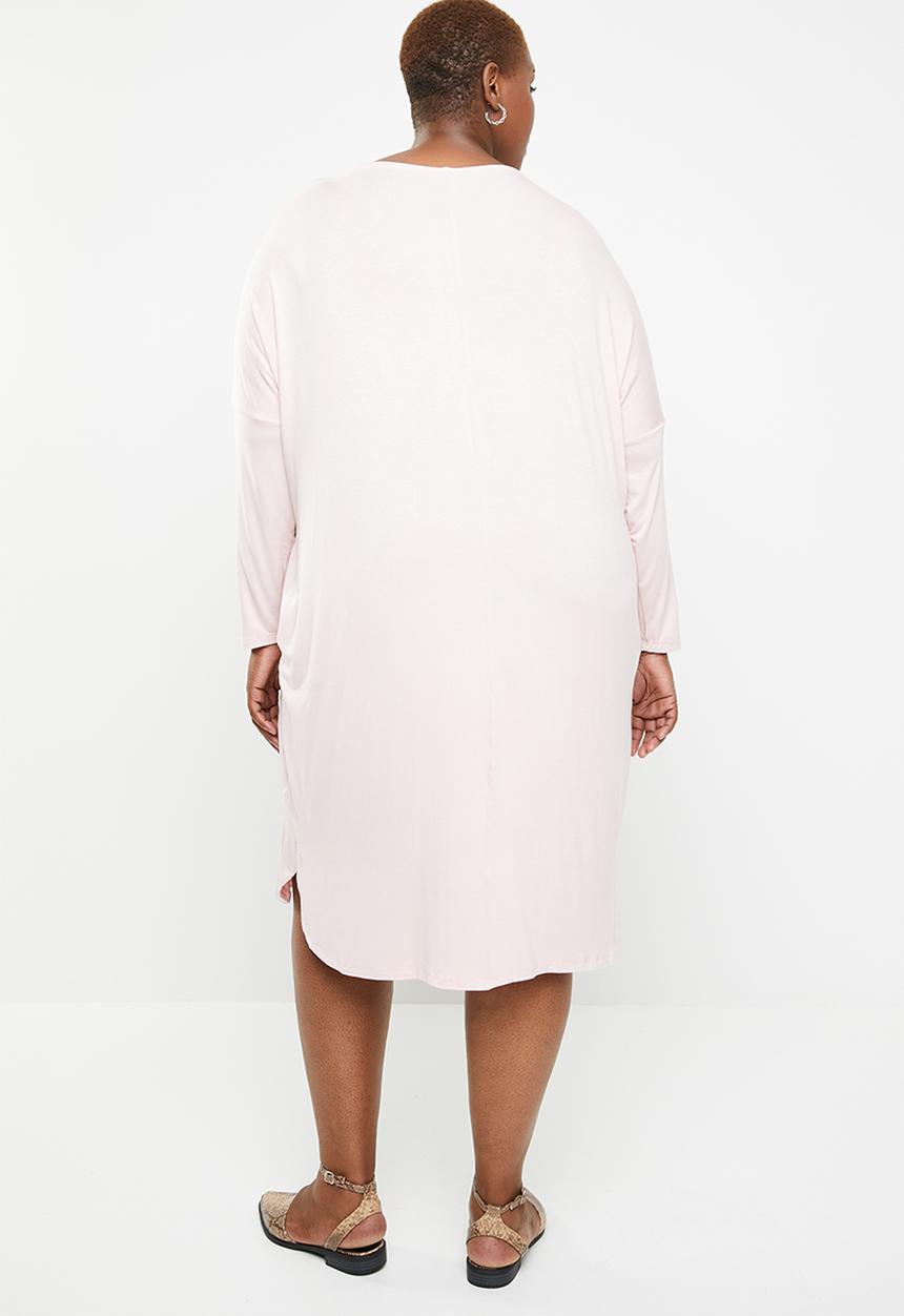 STYLE REPUBLIC PLUS - Three quarter dress with pockets - pink