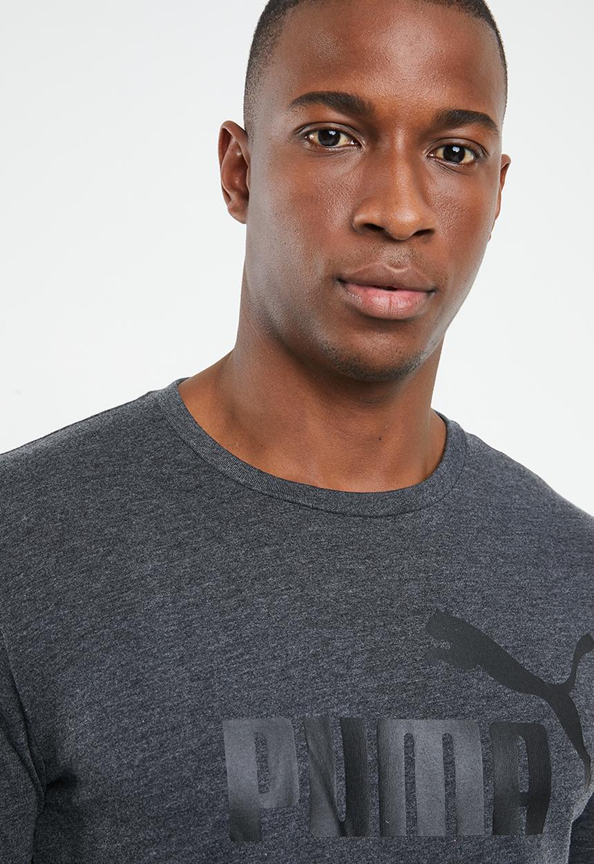 PUMA - Ess heather tee - grey