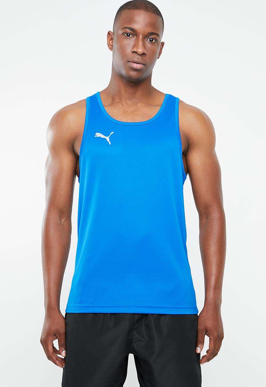 PUMA - Forever faster cotton singlet - blue