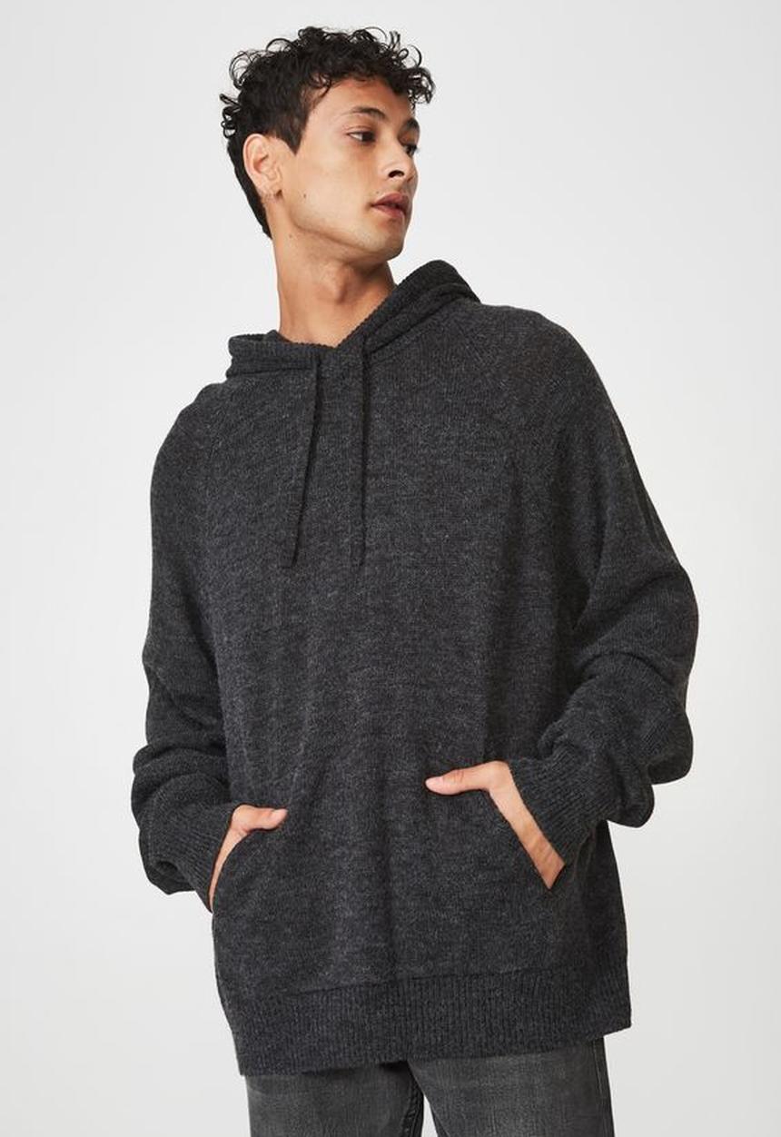 Cotton On - Hooded sweater knit - black