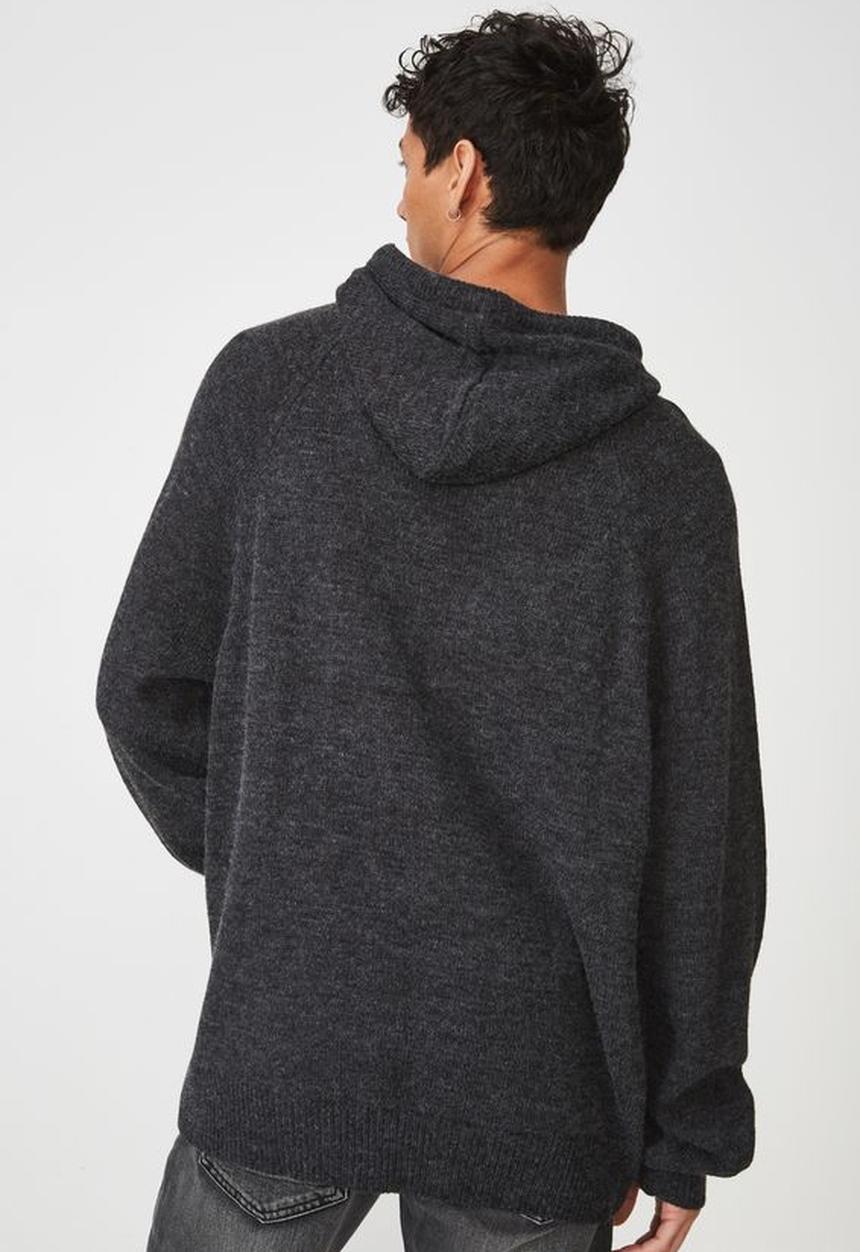 Cotton On - Hooded sweater knit - black
