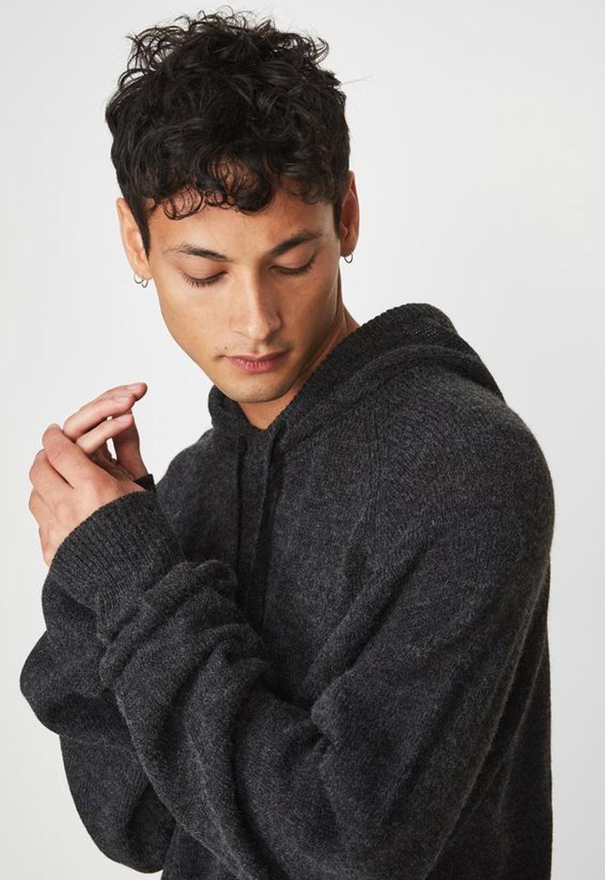 Cotton On - Hooded sweater knit - black