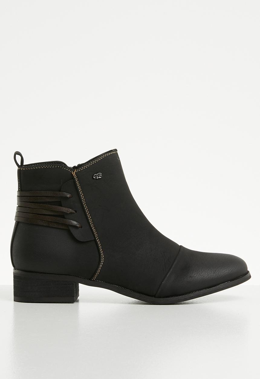Miss Black - Criss-cross ankle boot - black