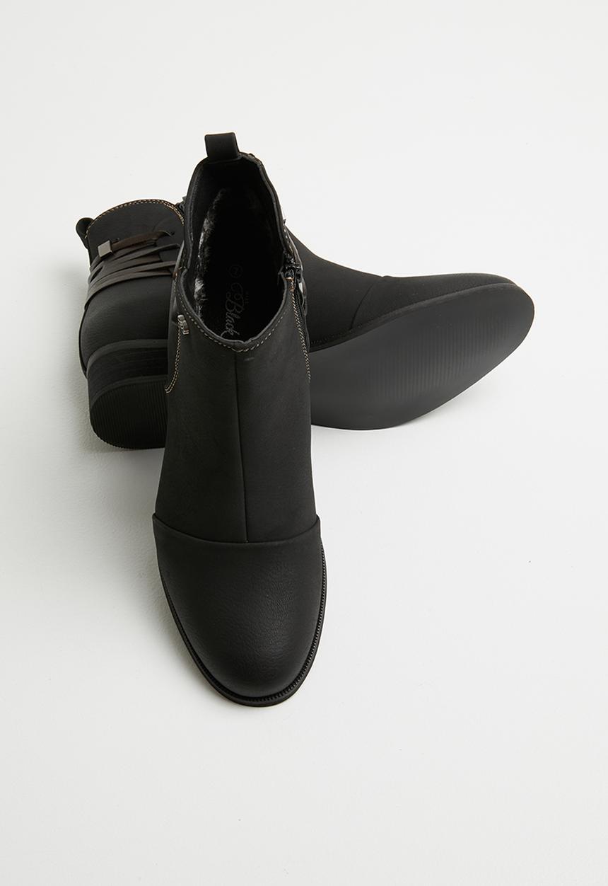 Miss Black - Criss-cross ankle boot - black