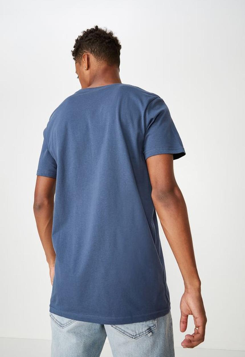 Cotton On - Essential vee neck - blue