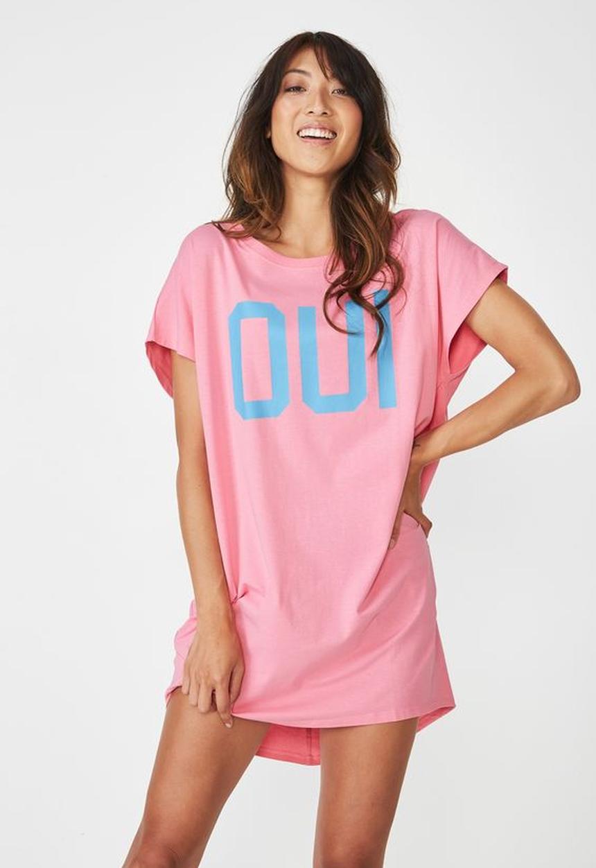 Cotton On - Cap sleeve nightie - pink & blue