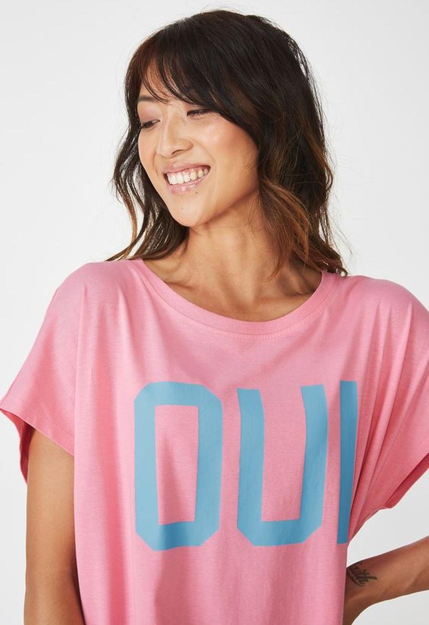Cotton On - Cap sleeve nightie - pink & blue