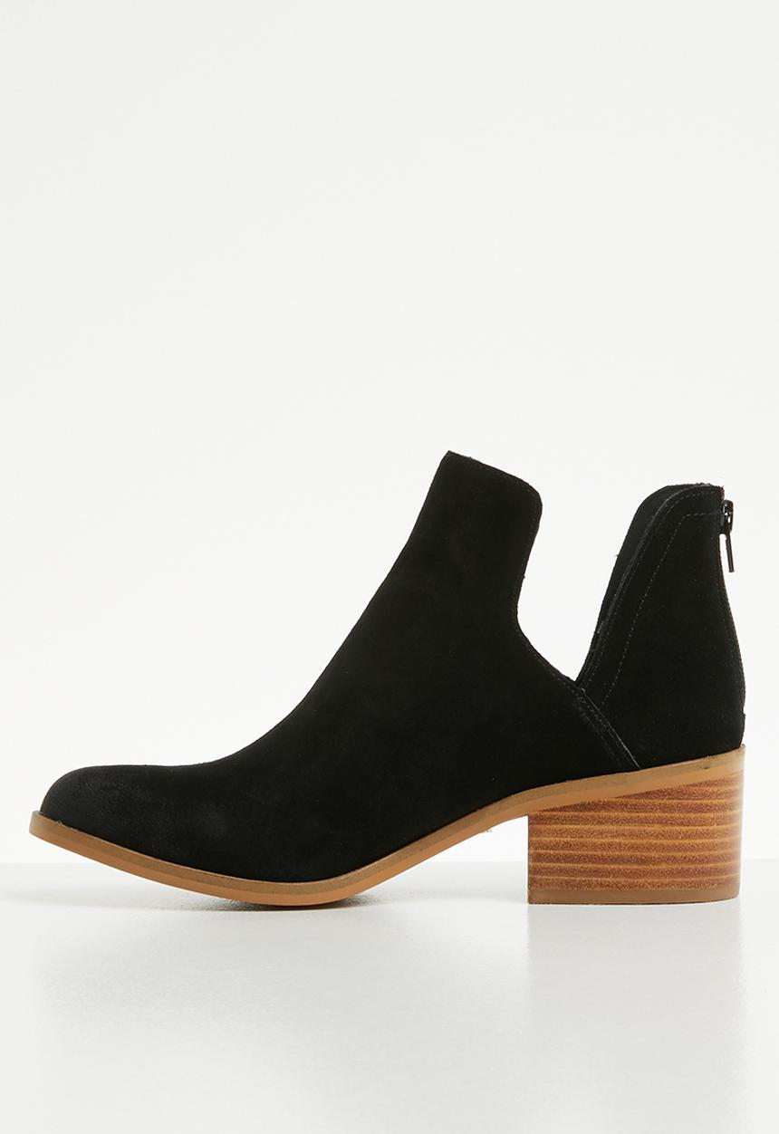 Steve Madden - Lancaster block heel ankle boot - black