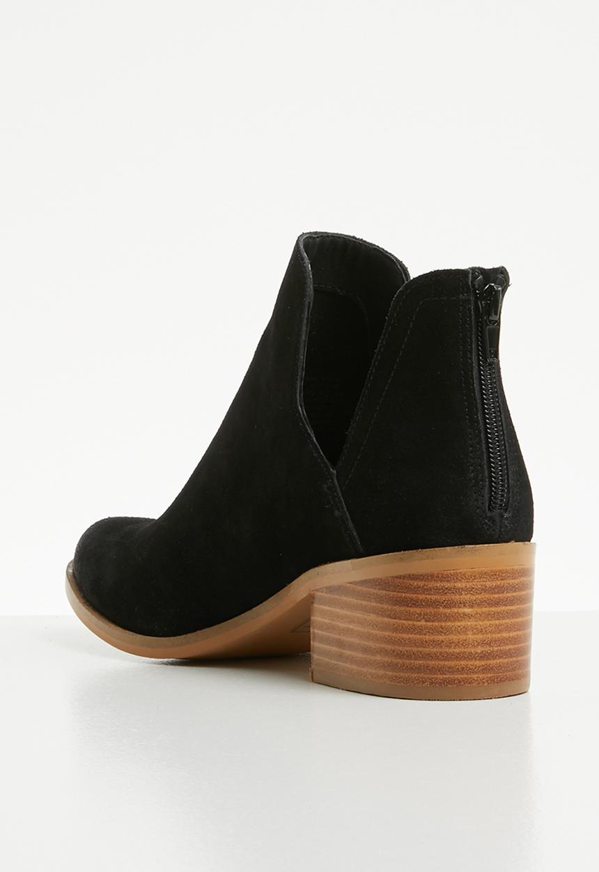 Steve Madden - Lancaster block heel ankle boot - black
