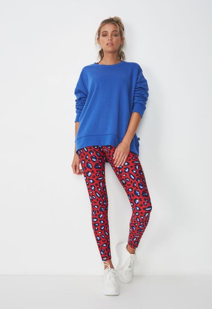 Cotton On - Long sleeve fleece crew top - blue