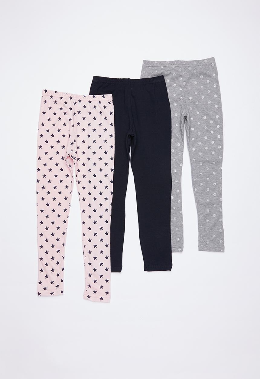 Pop Candy - Kids 3 pack leggings - multi