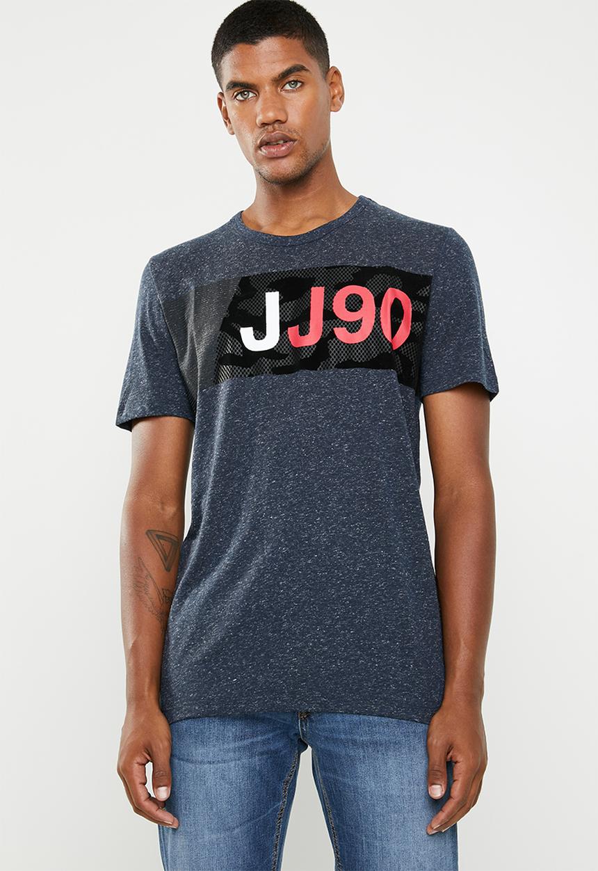 Jack & Jones - Adam short sleeve crew neck tee - blue
