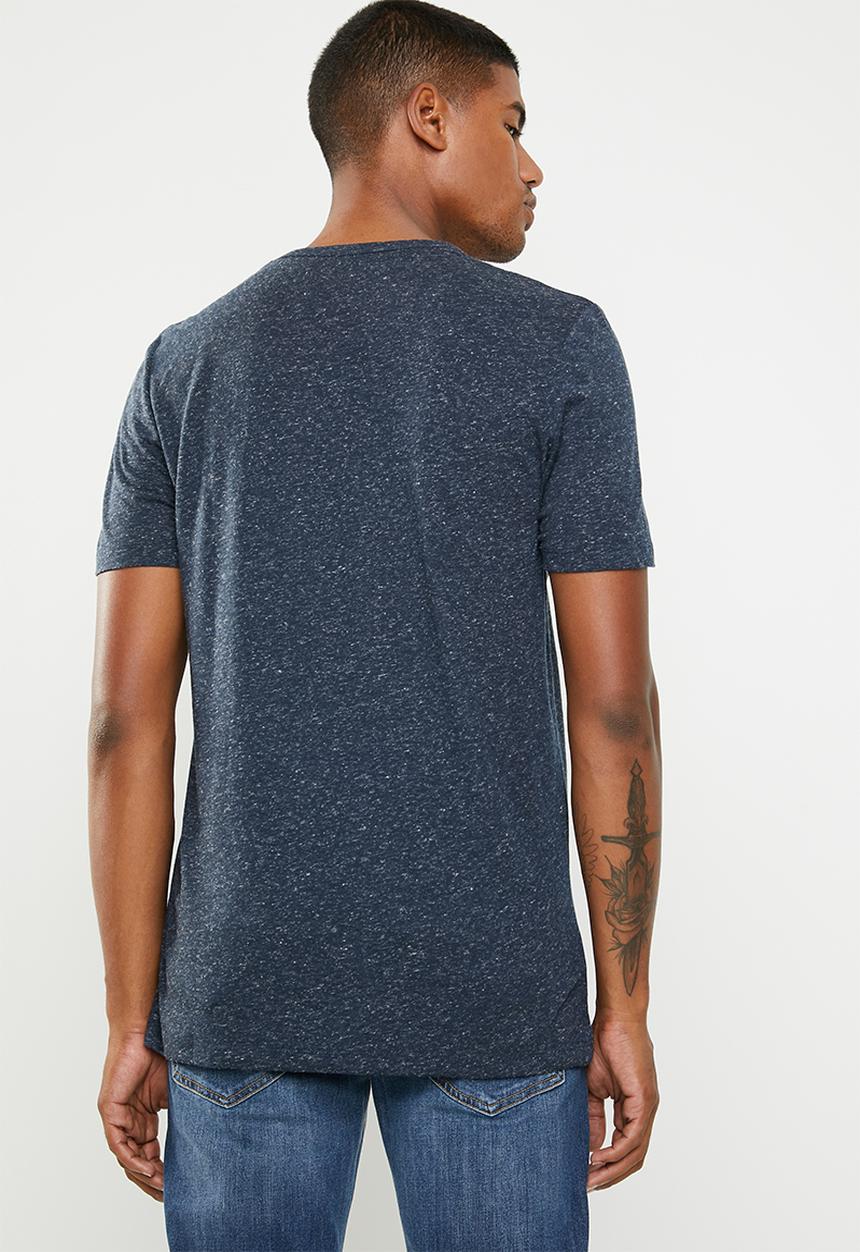 Jack & Jones - Adam short sleeve crew neck tee - blue