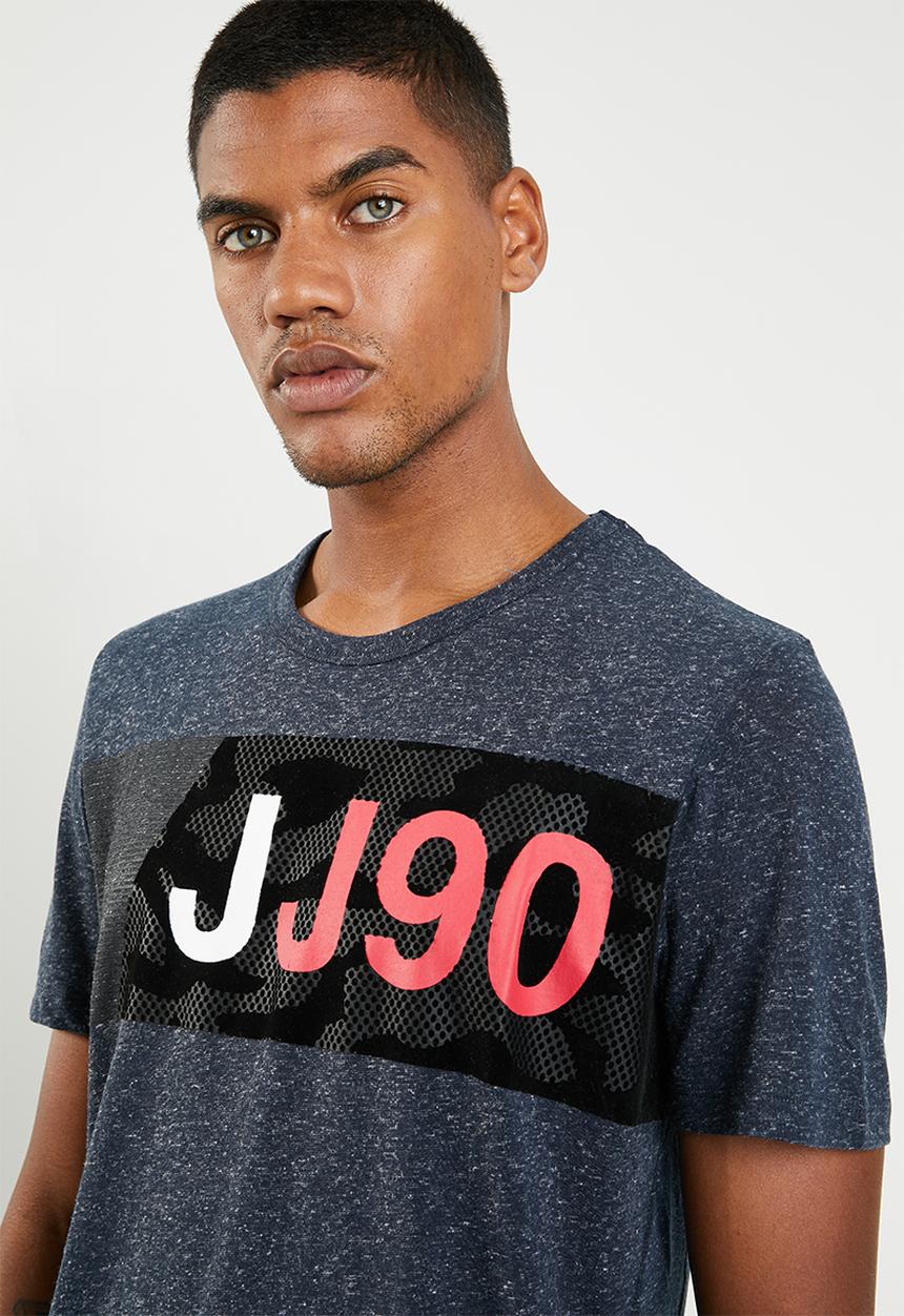 Jack & Jones - Adam short sleeve crew neck tee - blue