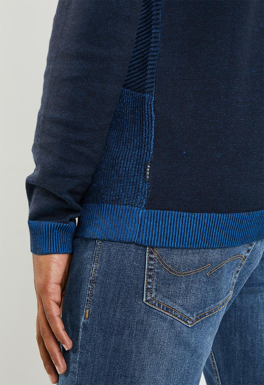 Jack & Jones - Penditon crew neck knit - blue