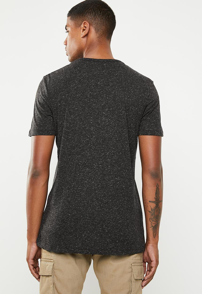 Jack & Jones - Adam short sleeve crew neck tee - black