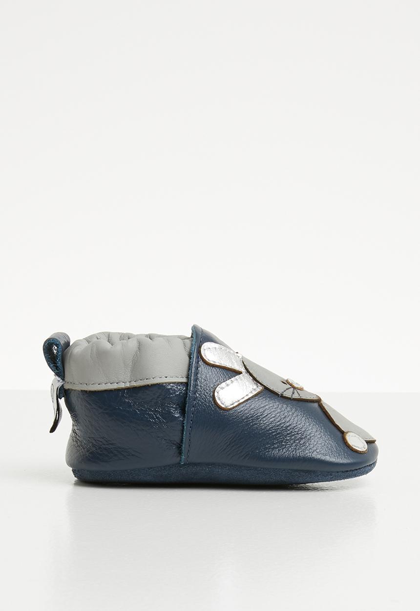 shooshoos - Rabbit go hop slip on - navy