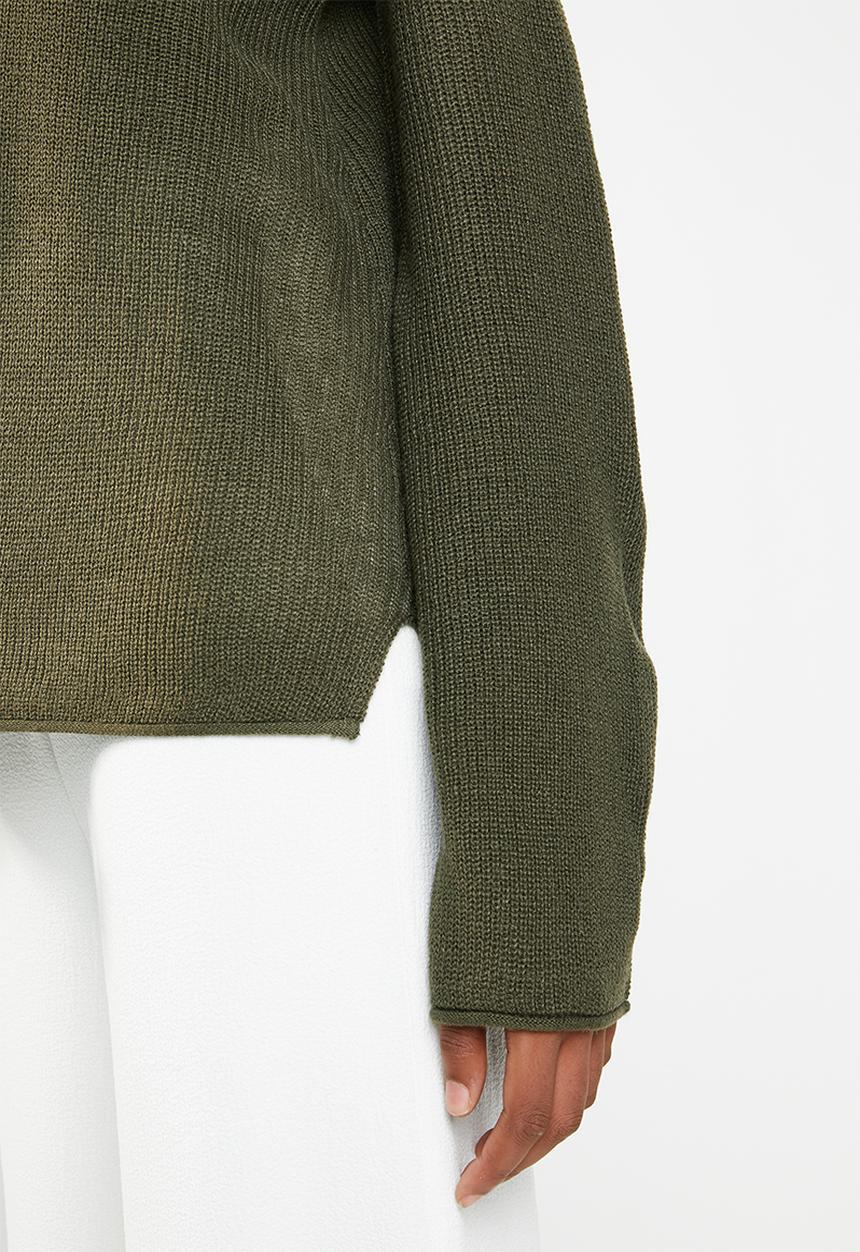 Brave Soul - Flared sleeve V-neck jersey - green