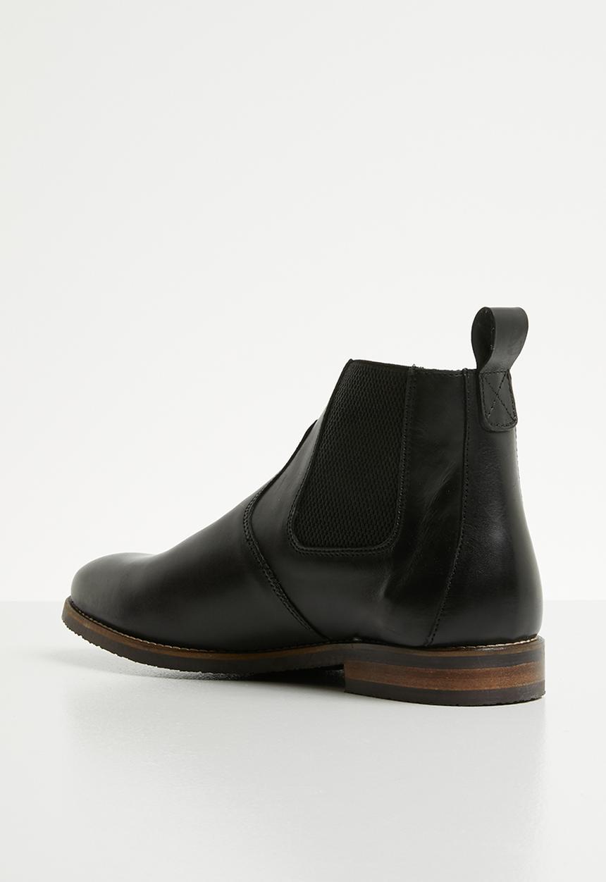 Superbalist - James leather chelsea boot - black