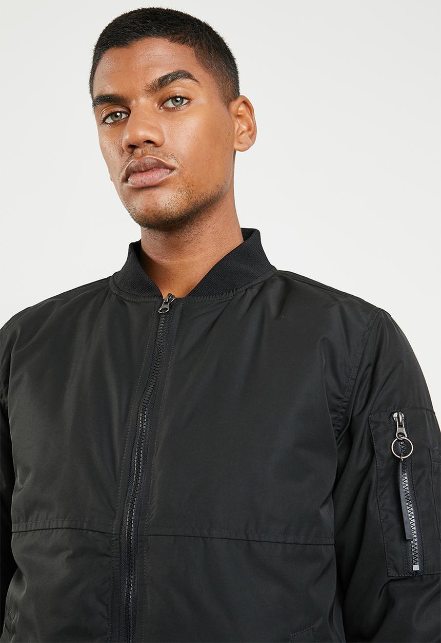 Superbalist - Padded bomber jacket - black