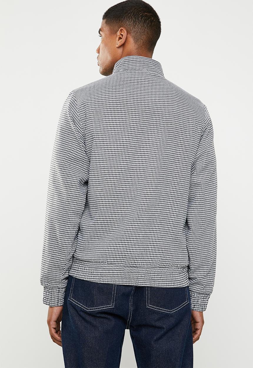 Superbalist - Check harrington - black & white