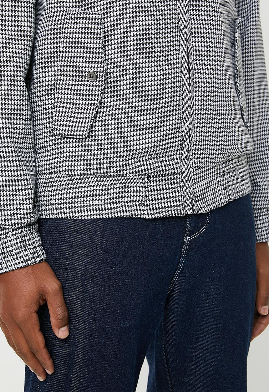 Superbalist - Check harrington - black & white