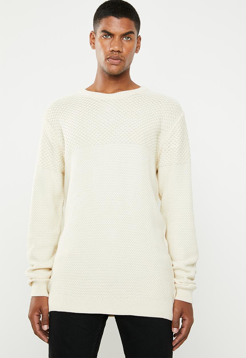 Superbalist - Relaxed fit textured knit - cream