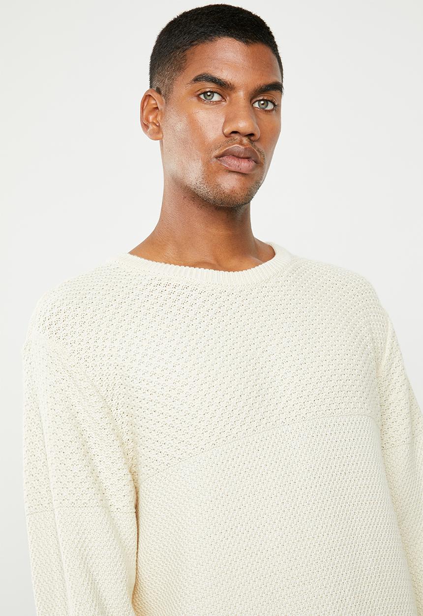 Superbalist - Relaxed fit textured knit - cream