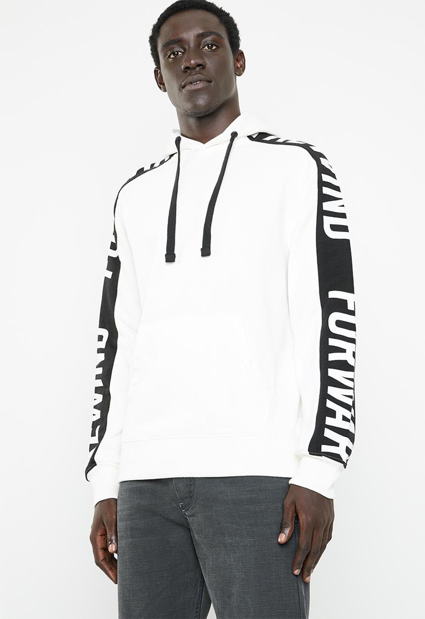 Jack & Jones - Rock hoody- white