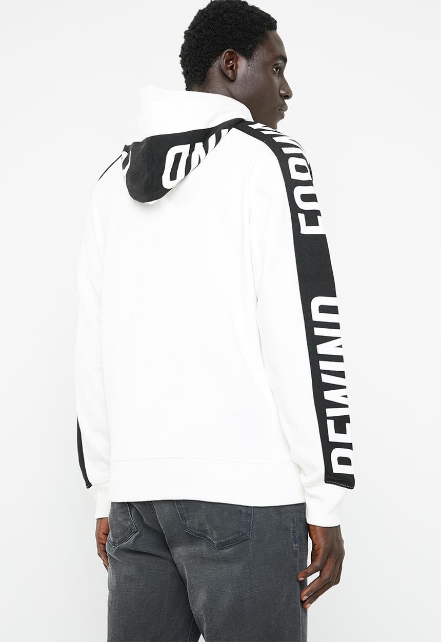 Jack & Jones - Rock hoody- white