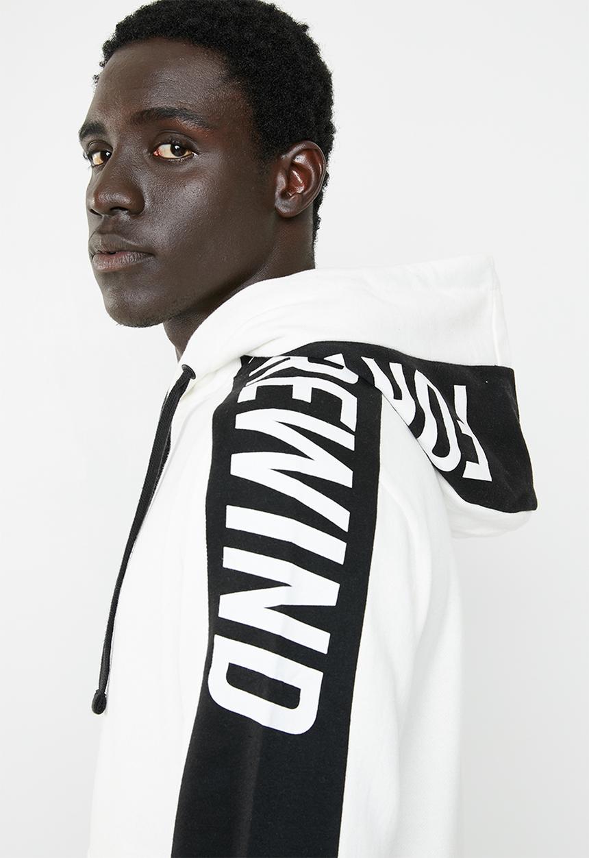 Jack & Jones - Rock hoody- white