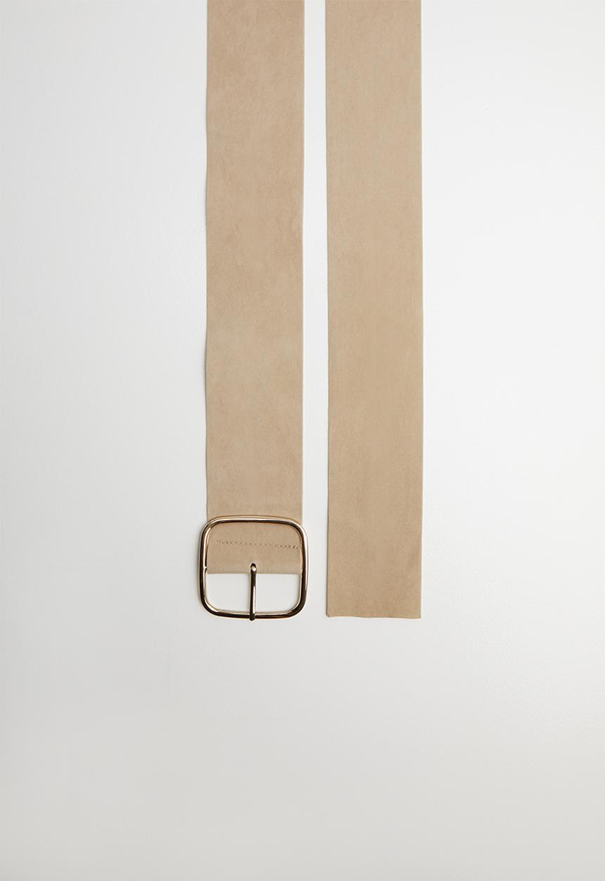 Superbalist - Oversized buckle waist belt - beige