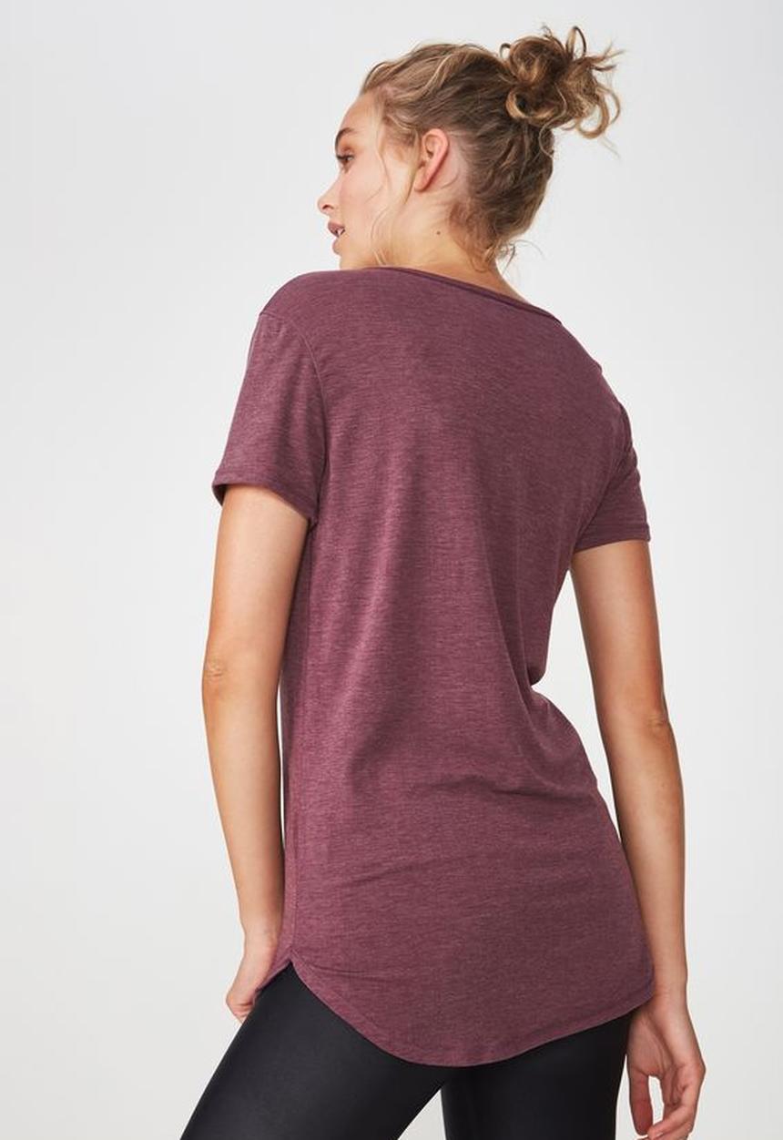 Cotton On - Gym T-shirt - burgundy